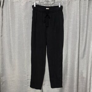 Becool Black Pants with Open Leg-Tencel Material-Lightweight-M-Pull On Style-EUC